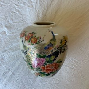 Peacock vase